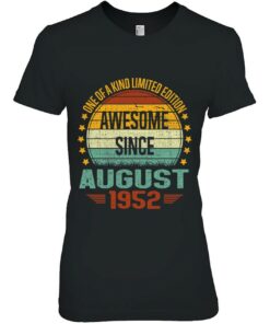 Awesome Since August 1952 Vintage 70Th Birthday 1 Awesome Since August 1952 Vintage 70Th Birthday 2