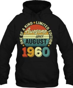 Awesome Since August 1960 62 Years Old 62Nd Birthday Gifts 3