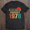Awesome Since August 1978 44 Years Old 44Th Birthday Gifts