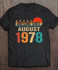 Awesome Since August 1978 44 Years Old 44Th Birthday Gifts 1