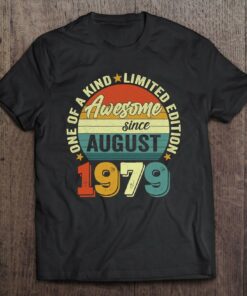 Awesome Since August 1979 43 Years Old 43Rd Birthday Gifts 1