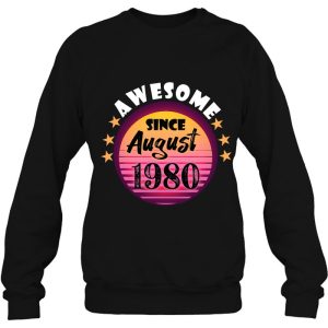 Awesome Since August 1980 Birthday 1980 August Vintage 4