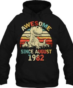 Awesome Since August 1982 38Th Dinosaur Birthday For Boy Kid 3