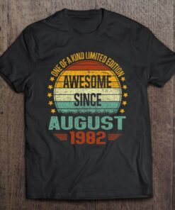 Awesome Since August 1982 Vintage 40Th Birthday 1