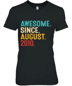 Awesome Since August 2010 13Th Birthday Gift 13 Years Old Boy 2