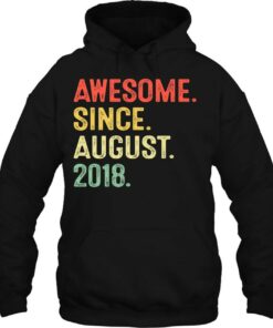 Awesome Since August 2018 4Th Birthday Gift 4 Years Old 3