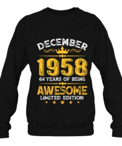Awesome Since December 1958 64 Years Old 64Th Birthday Gifts 3 Awesome Since December 1958 64 Years Old 64Th Birthday Gifts 4