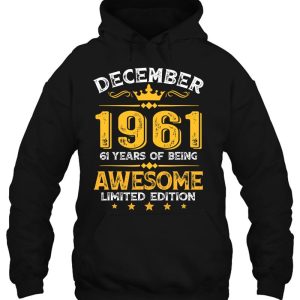 Awesome Since December 1961 61 Years Old 61St Birthday Gifts 3