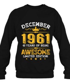 Awesome Since December 1961 61 Years Old 61St Birthday Gifts 4