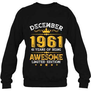 Awesome Since December 1961 61 Years Old 61St Birthday Gifts 4