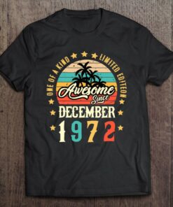 Awesome Since December 1972 Vintage 50Th Birthday 1