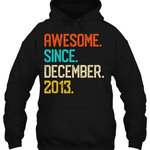 Awesome Since December 2013 Retro Vintage 9Th Birthday Gift 3