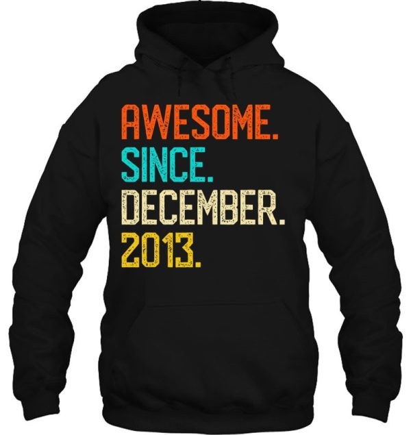 Awesome Since December 2013 Retro Vintage 9Th Birthday Gift