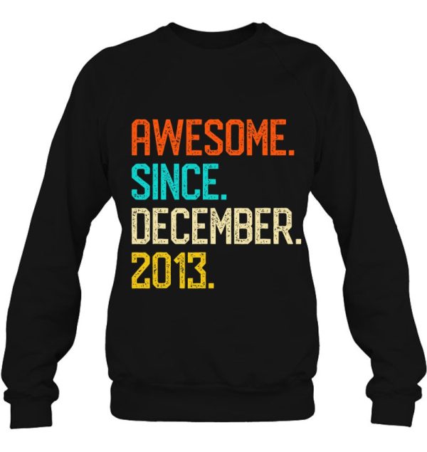 Awesome Since December 2013 Retro Vintage 9Th Birthday Gift