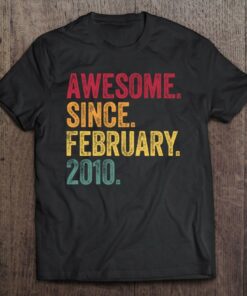 Awesome Since February 2010 13 Years Old 13Th Birthday Gift 1