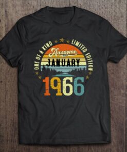 Awesome Since January 1966 Vintage 57Th Birthday 1