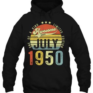 Awesome Since July 1950 Vintage 73Rd Birthday For Men Women 3