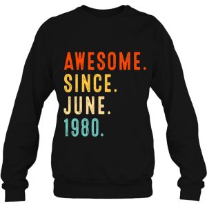 Awesome Since June 1980 Vintage 43Rd Birthday 4