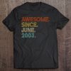 Awesome Since June 2003 Vintage 19Th Birthday