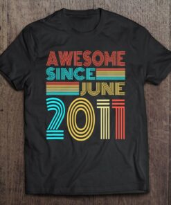 Awesome Since June 2011 12 Years Old 12Th Birthday Retro 1