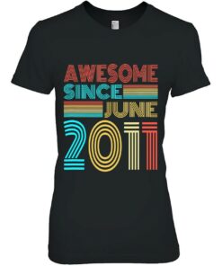 Awesome Since June 2011 12 Years Old 12Th Birthday Retro 1 Awesome Since June 2011 12 Years Old 12Th Birthday Retro 2
