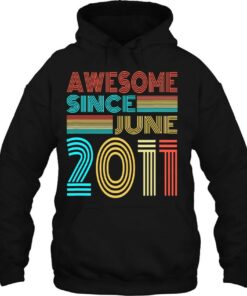 Awesome Since June 2011 12 Years Old 12Th Birthday Retro 2 Awesome Since June 2011 12 Years Old 12Th Birthday Retro 3