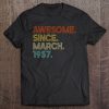 Awesome Since March 1957 Vintage 66Th Birthday