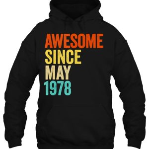 Awesome Since May 1978 Vintage 45Th Men And Women Birthday 3