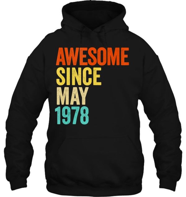 Awesome Since May 1978 Vintage 45Th Men And Women Birthday