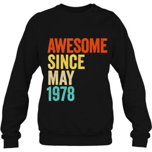 Awesome Since May 1978 Vintage 45Th Men And Women Birthday 4