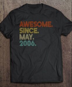 Awesome Since May 2006 Vintage 17Th Birthday 1