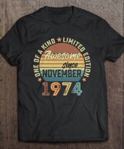 Awesome Since November 1974 48 Years Old Gifts 48Th Birthday 1
