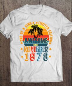 Awesome Since November 1978 Vintage 44Th Birthday 1