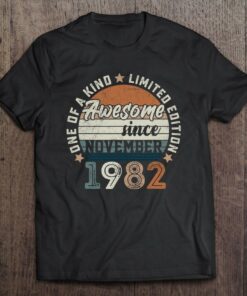 Awesome Since November 1982 40Th Bday Gift 40 Years Old Men 1