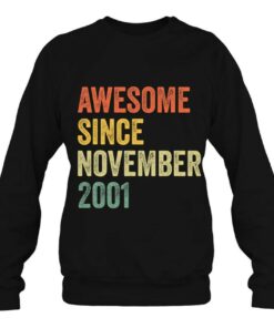 Awesome Since November 2001 21St Birthday 21 Years Old 4