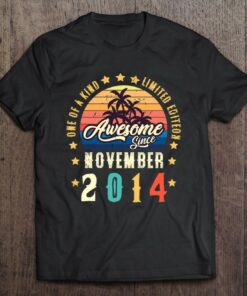 Awesome Since November 2014 Vintage 8Th Birthday 1