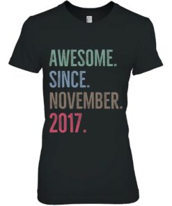 Awesome Since November 2017 Age Birthday Gift Idea 2