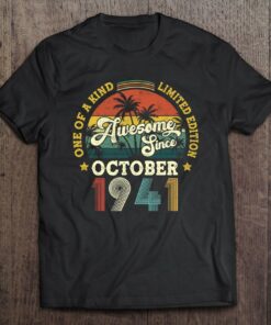 Awesome Since October 1941 82Nd Birthday Gifts 82 Years Old 1