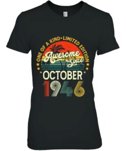 Awesome Since October 1946 77 Years Old Gifts 77Th Birthday 1 Awesome Since October 1946 77 Years Old Gifts 77Th Birthday 2