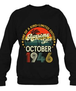 Awesome Since October 1946 77 Years Old Gifts 77Th Birthday 3 Awesome Since October 1946 77 Years Old Gifts 77Th Birthday 4