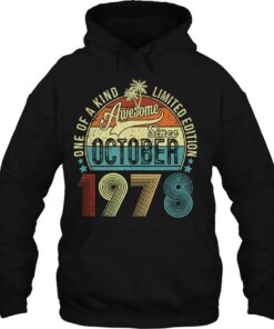 Awesome Since October 1978 45Th Birthday Gift 45 Years Old 3