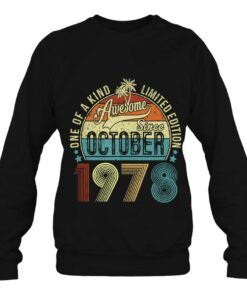 Awesome Since October 1978 45Th Birthday Gift 45 Years Old 4