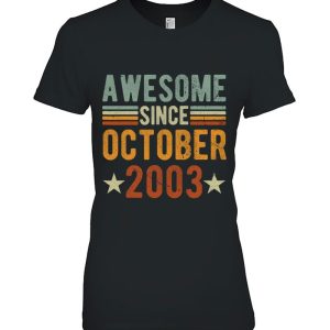 Awesome Since October 2003 20 Years Old Tee 20Th Anniversary 2