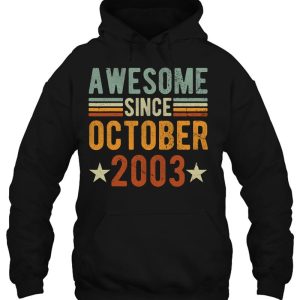 Awesome Since October 2003 20 Years Old Tee 20Th Anniversary 3