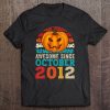 Awesome Since October 2012 10Th Birthday Funny Halloween