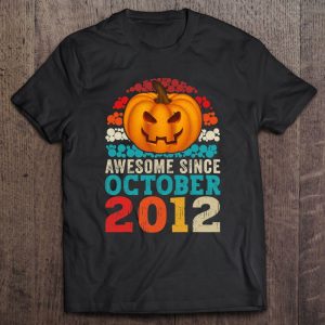 Awesome Since October 2012 10Th Birthday Funny Halloween 1