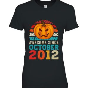 Awesome Since October 2012 10Th Birthday Funny Halloween