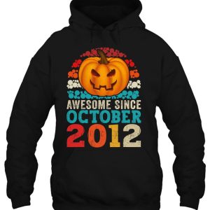 Awesome Since October 2012 10Th Birthday Funny Halloween 3