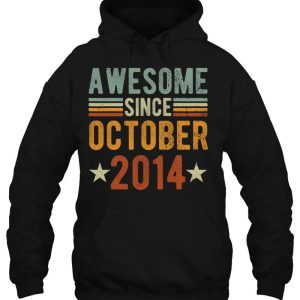 Awesome Since October 2014 8 Years Old Shirt 8Th Anniversary 3