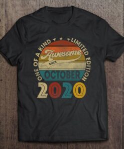 Awesome Since October 2020 2 Years Old 2Nd Birthday Gifts 1